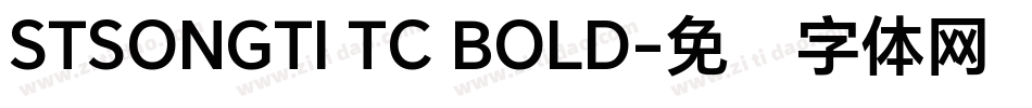 STSONGTI TC BOLD字体转换